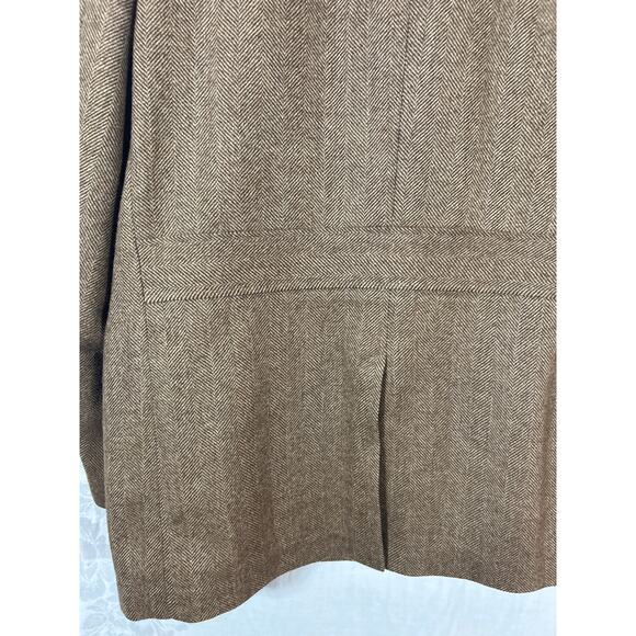 Ralph Lauren LRL Sport Coat 44R Herringbone 100% Wool Quarter Lined Summer Tweed - Picture 12 of 16